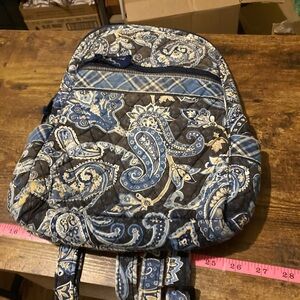 Vera Bradley blue paisley backpack